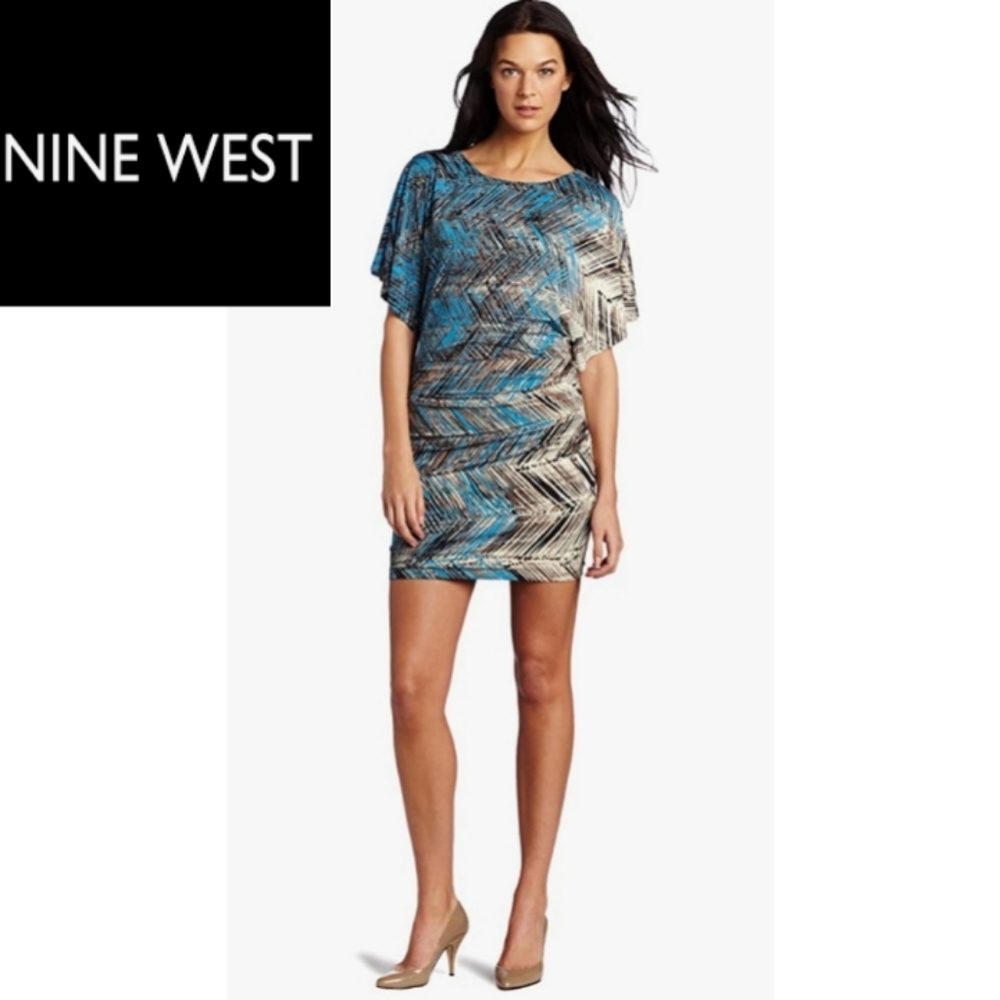 🌟 NWT- Nine West Caribbean Spring Fever Dress 🌟